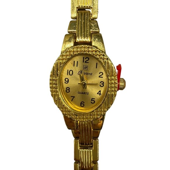 Riviera Women\'s Watch Quartz Gold Tone Ladies Stainless Steel Back Dust Proof main image 8